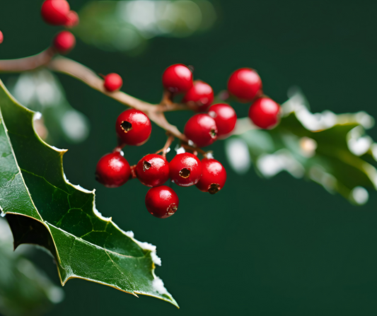 De geboortebloem van december: hulst