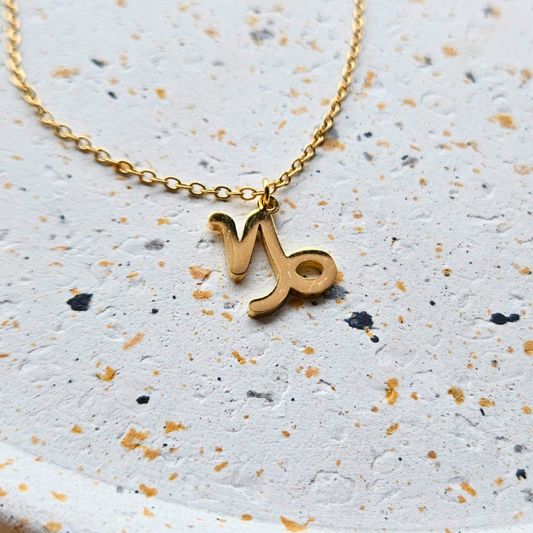 Ketting van goldplated stainless steel met sterrenbeeld steenbok